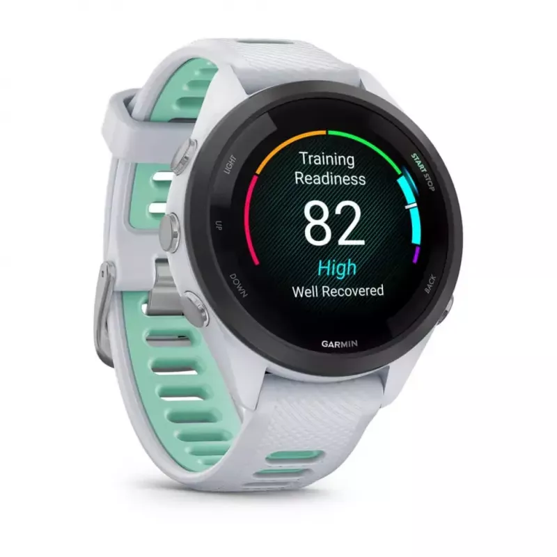 Smartwatch Garmin Forerunner 265S Teal biały