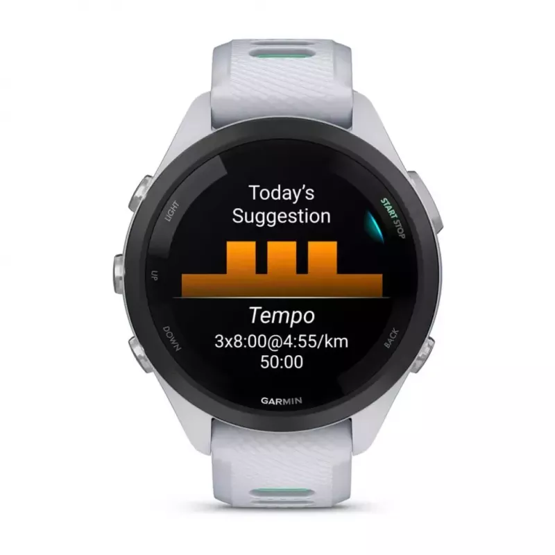 Smartwatch Garmin Forerunner 265S Teal biały