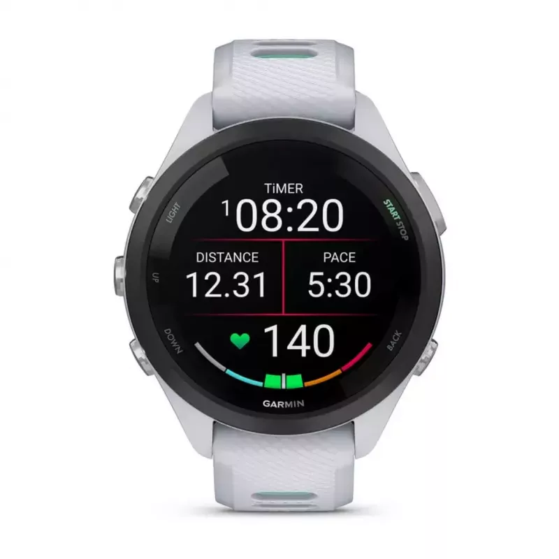 Smartwatch Garmin Forerunner 265S Teal biały