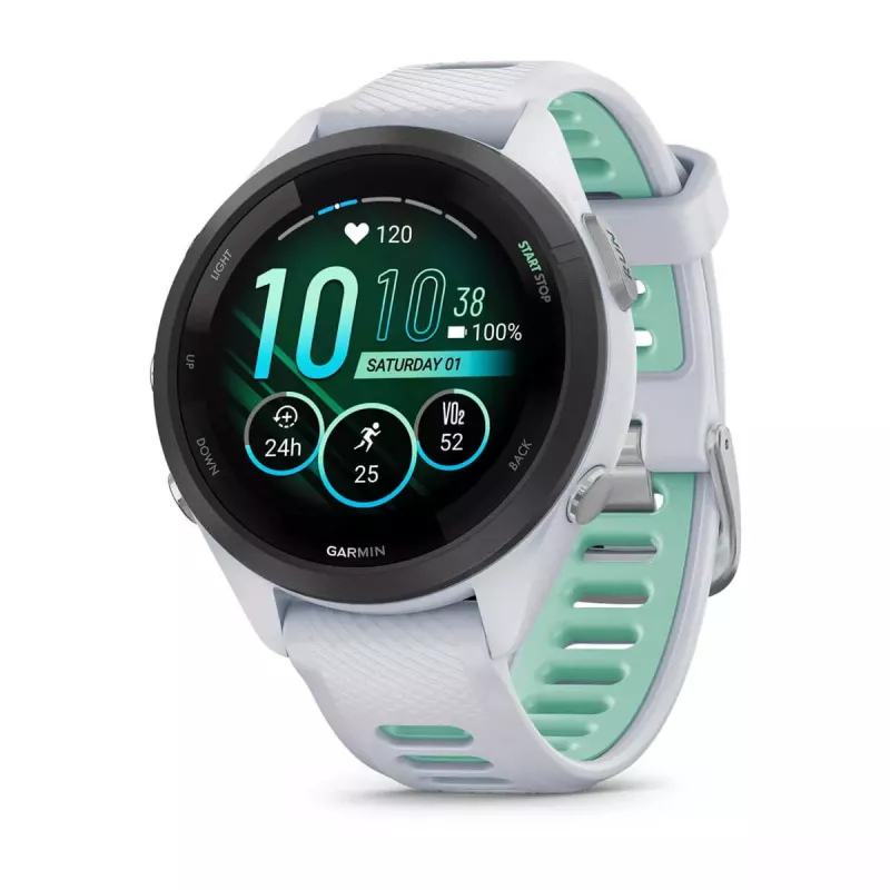 Smartwatch Garmin Forerunner 265S Teal biały