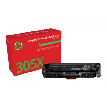 Everyday™ Czarny regenerowany toner firmy Xerox zgodny z HP 305X (CE410X), Wysoka wydajność