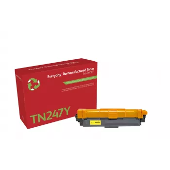 Regenerowany toner Everyday™ żółty marki Xerox, kompatybilny z Brother TN247Y, o wysokiej wydajności