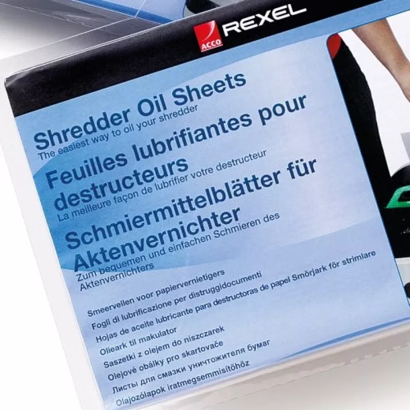 Rexel Shredder Oil Sheets (opakowanie 20 szt.)