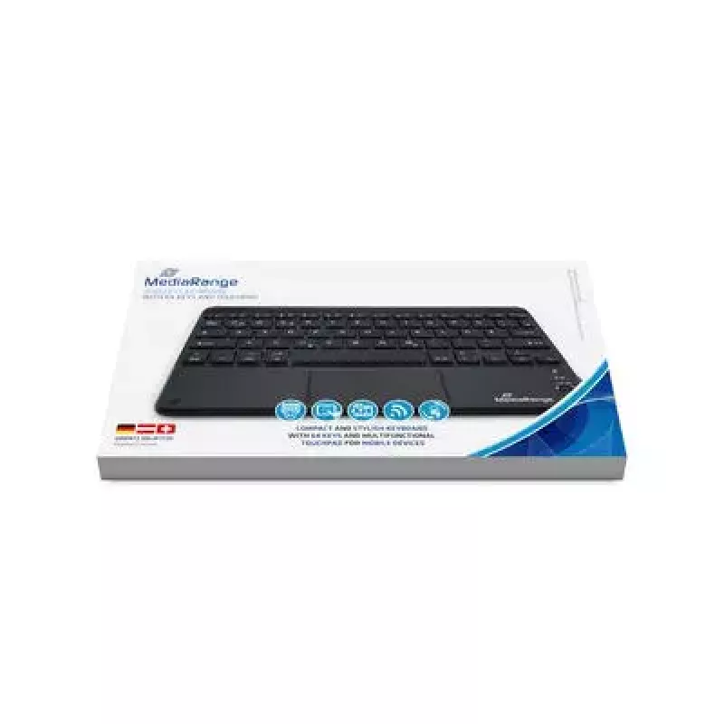 klawiatura MediaRange MROS130 Office Bluetooth QWERTZ German Swiss Czarny