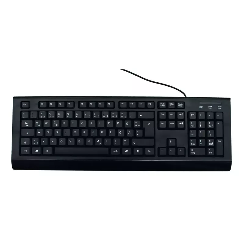 Klawiatura MediaRange MROS101 Office USB QWERTZ niemiecka czarna