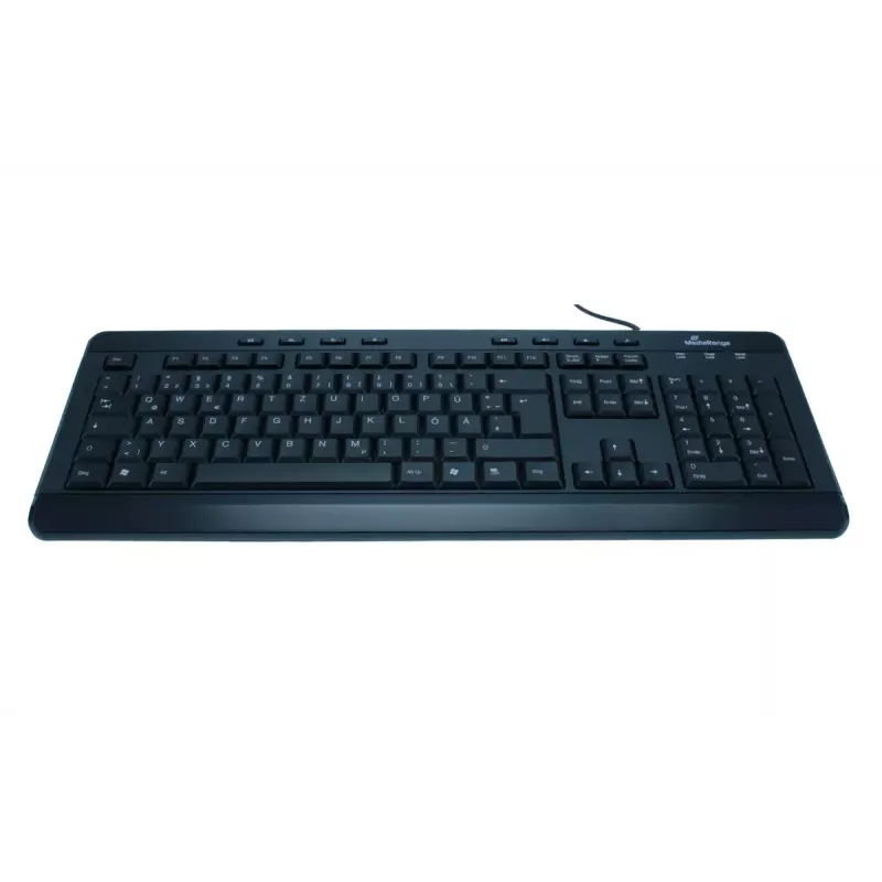 Klawiatura MediaRange MROS102 Universal USB QWERTZ angielska czarna