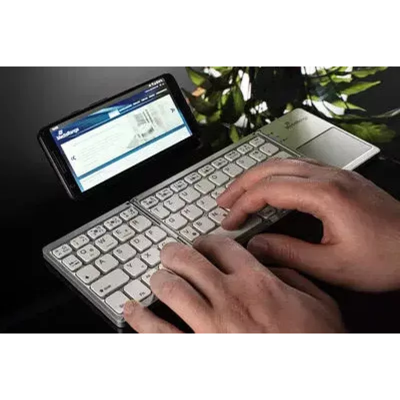 Klawiatura MediaRange MROS133 Office Bluetooth QWERTZ niemiecko-szwajcarski srebrny