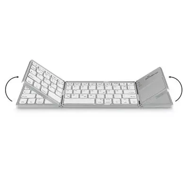 Klawiatura MediaRange MROS133 Office Bluetooth QWERTZ niemiecko-szwajcarski srebrny
