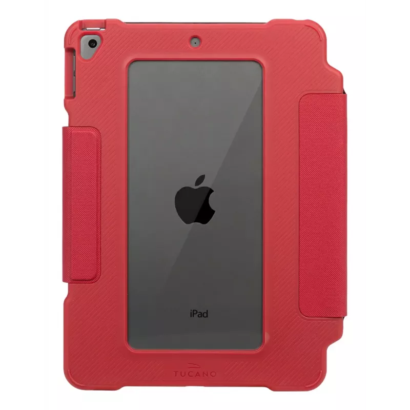 Etui folio zderzakowe TUCANO ALUNNO do Apple iPad 10.9 cala (7.–10. gen.) – Wytrzymałe, Czerwony, 370 g