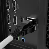 Lindy 3m Cat.6A S/FTP Locking kabel sieciowy, szary