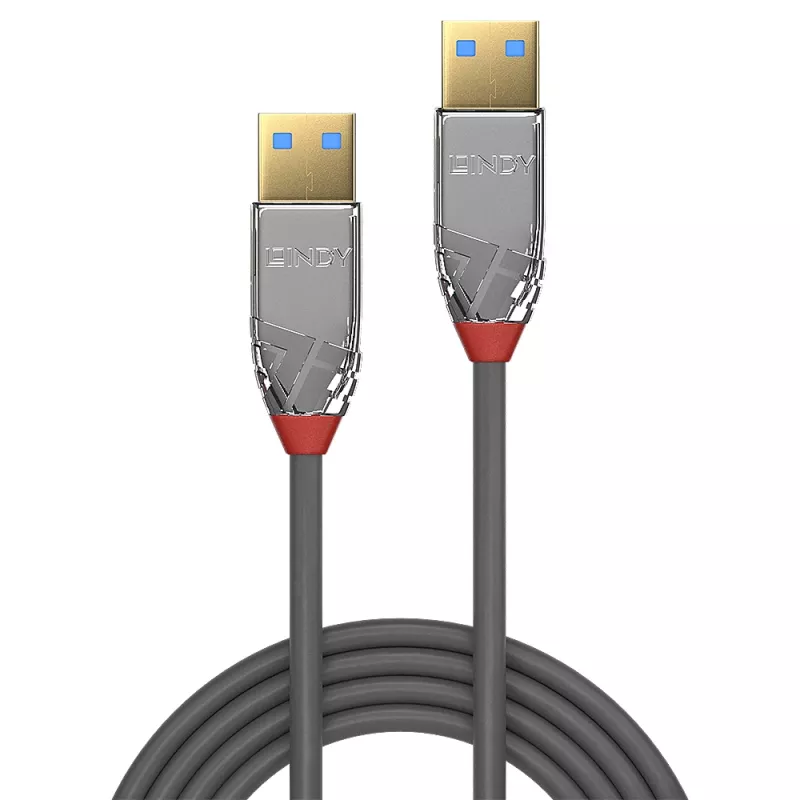 Lindy 36627 kabel USB USB 3.2 Gen 1 (3.1 Gen 1) 2 m USB A szary