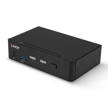 Lindy 2 Port DisplayPort 1.4, USB 3.0 and Audio KVM Switch