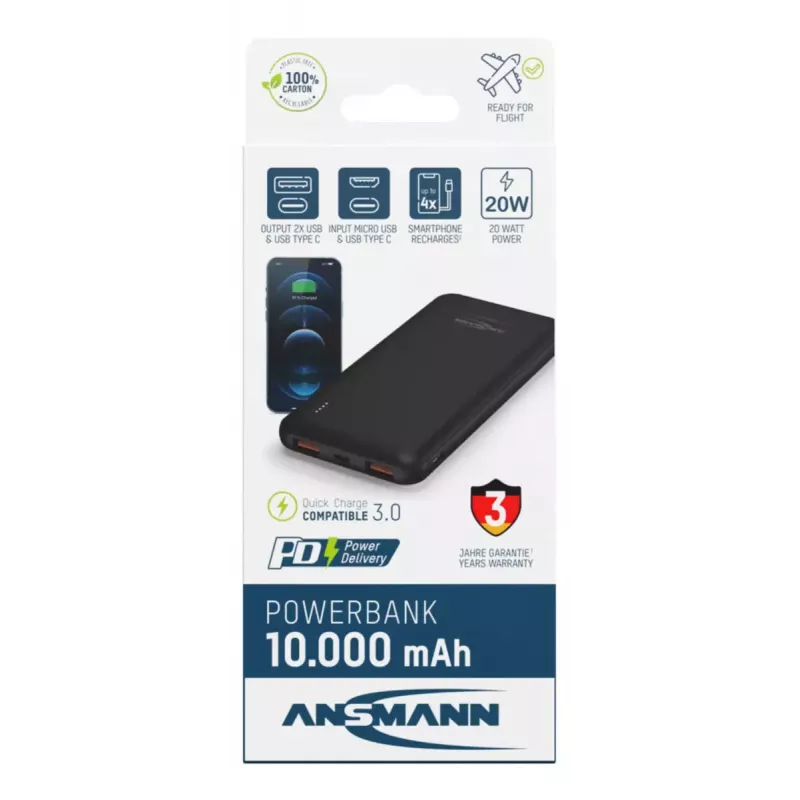 Przenośna bateria Ansmann PB320PD 10000 mAh