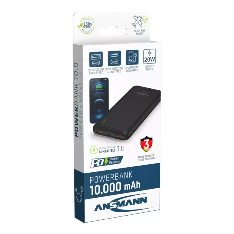 Przenośna bateria Ansmann PB320PD 10000 mAh