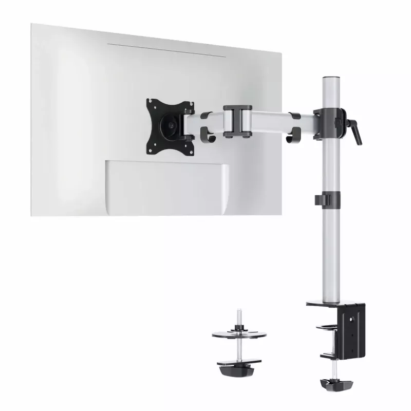Uchwyt do monitora Durable 509423 27 cali Ścienny Srebrny Zacisk 8 kg