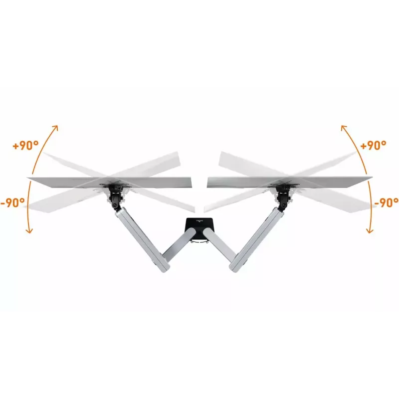 Uchwyt do monitora Durable 509723 81,3 cm ścienny srebrny zacisk 8 kg