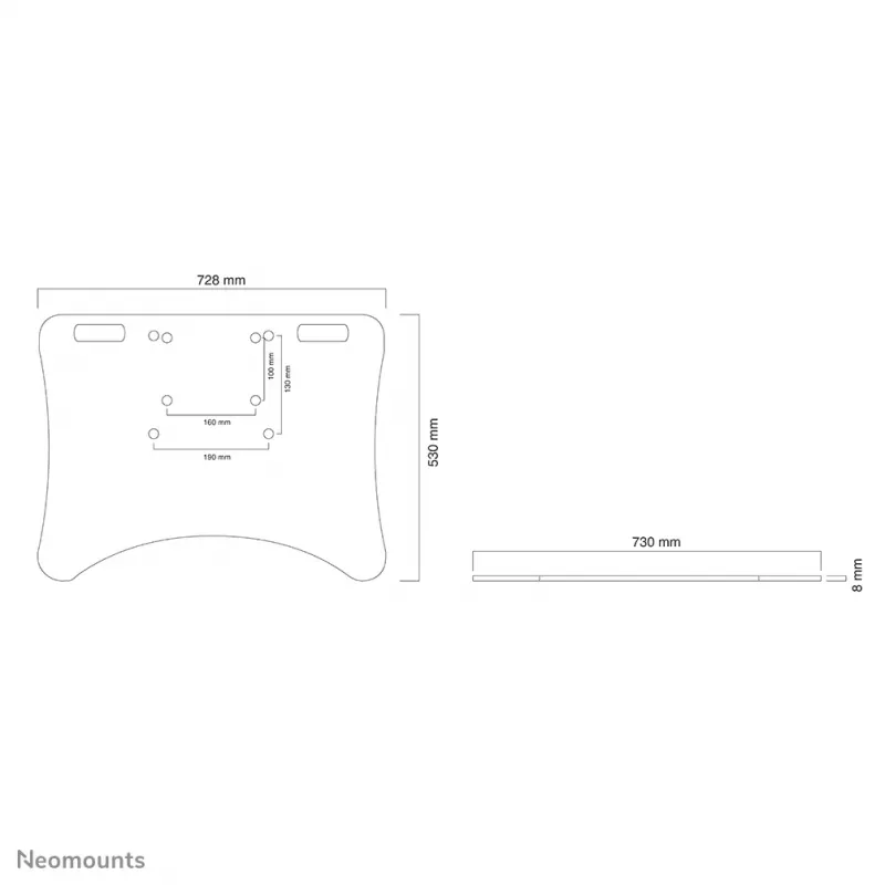 Neomounts PLASMA-M2500FPLATE Płyta podłogowa