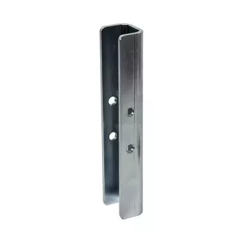 Wewnętrzny łącznik do słupów B-TECH SYSTEM 2 do słupów Ø50 mm, stal, wykończenie cynkowe, 30×40×200 mm