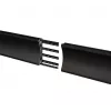 Szyna montażowa B-TECH BT8390-100/B V2 – aluminiowa, czarna, długość 1000 mm, głębokość 30 mm