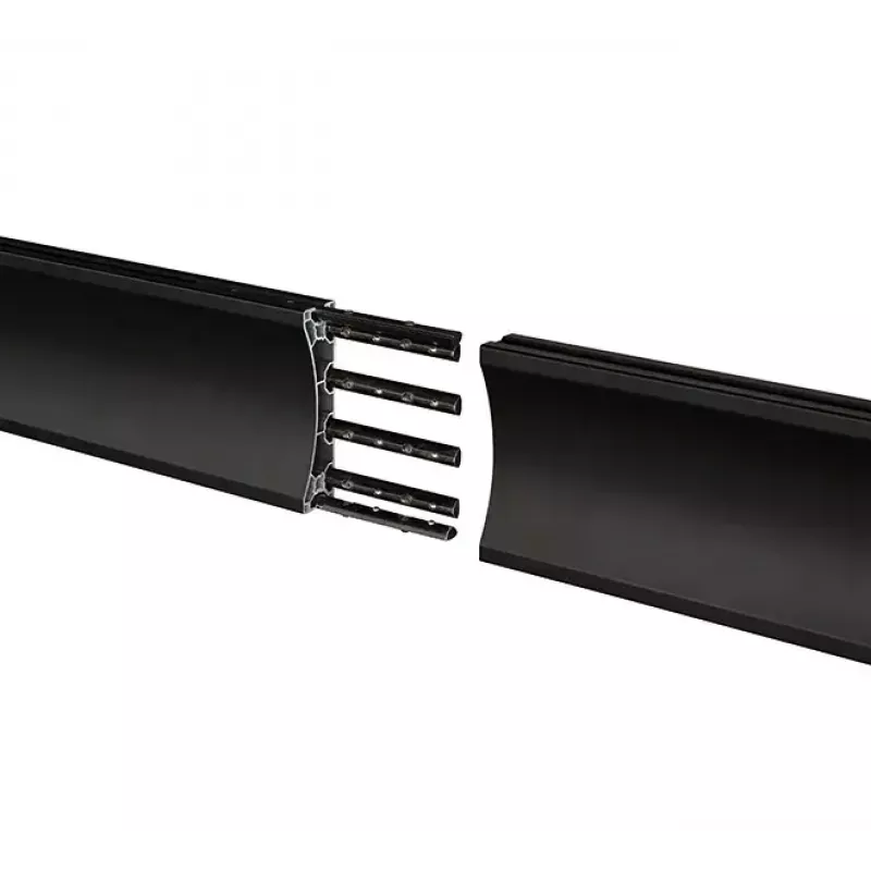 Szyna montażowa B-TECH BT8390-100/B V2 – aluminiowa, czarna, długość 1000 mm, głębokość 30 mm