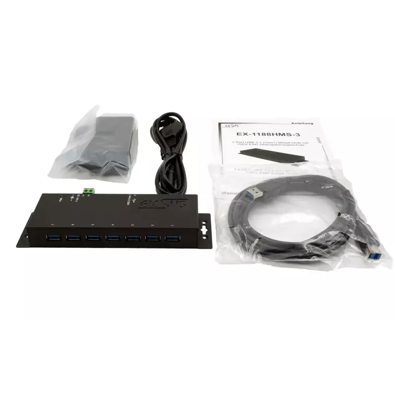 Koncentrator USB EXSYS EX-1188HMS-3