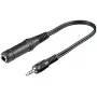 Adapter słuchawkowy Goobay 3,5 mm męski na 6,35 mm żeński 0,2 m