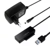 LogiLink Adapter USB 3.0 to SATA with OTB - Speicher-Controller mit Datenanzeige, Netzanzeige, OneTouchEasy-Button (OTB) - SATA 3Gb/s - 3 Gbit/s - USB