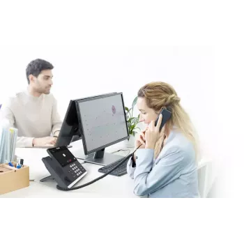 Telefon IP Yealink MP56 Microsoft Teams Edition — 7-calowy ekran dotykowy pojemnościowy, Android, Gigabit Ethernet, PoE, Bluetooth, słuchawka przewodowa