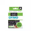 Etykiety DYMO Authentic D1 | Rolka 24 mm x 7 m | Biały nadruk na czarnej | Etykiety samoprzylepne do drukarek etykiet LabelManager