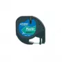 Markowe etykiety plastikowe DYMO LetraTag | Rolka 12 mm x 4 m | Czarny nadruk na zielonych etykietach | Wszechstronne etykiety samoprzylepne do drukarek etykiet LetraTag
