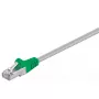 Kabel krosowany Goobay CAT 5e F/UTP 3 m szaro-zielony