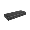 ICY BOX Stacja dokująca 17-w-1, sześć wyjść wideo, przewodowa, USB 3.2 Gen 2 (3.1 Gen 2) Typu-C, 140 W, 3.5 mm, 10,100,1000,2500 Mbit/s, Czarny