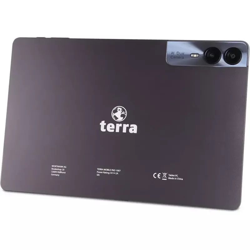 TERRA PAD 1007 4G Mediatek LTE 256 GB 27,8 cm (10,9 cala) 8 GB Wi-Fi 5 (802.11ac) Android 14 Szary