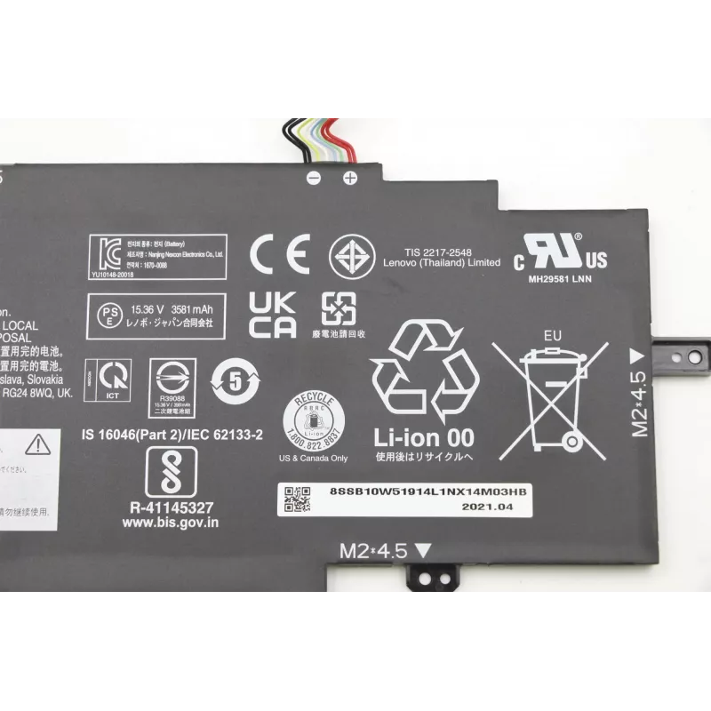 Wewnętrzna bateria litowo-jonowa do laptopa Lenovo 57Wh model 5B10W13976 do kompatybilnych notebooków Lenovo