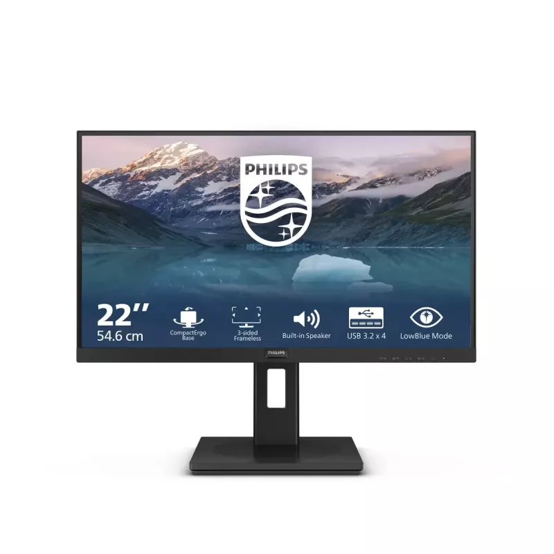 Philips 222S9JML/00 monitor komputerowy 54,6 cm (21,5 cala) 1920 x 1080 pikseli Full HD LCD Czarny