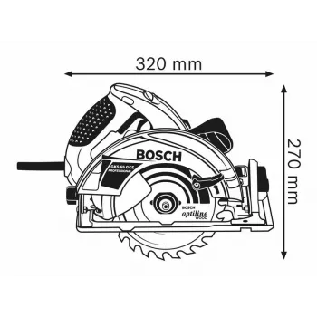 Bosch 0 601 668 900 przenośna pilarka tarczowa 19 cm 5000 obr./min 1800 W