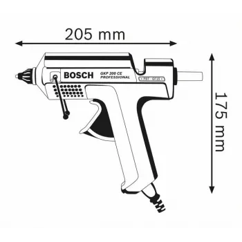 Bosch GKP 200 CE Opalarka do kleju na gorąco Niebieska 500 W