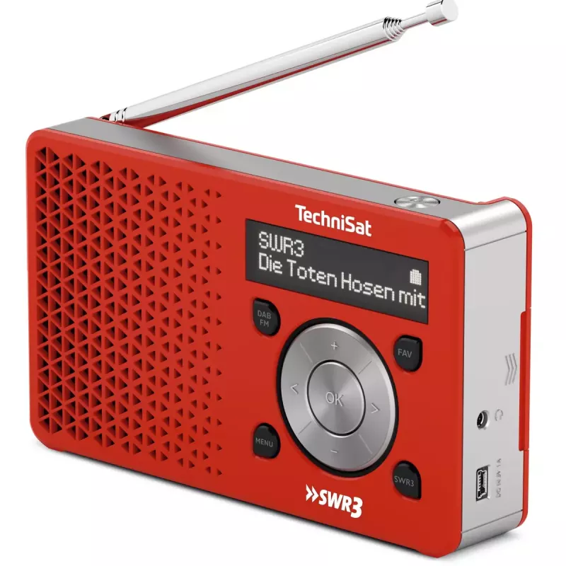 Radio osobiste TechniSat DigitRadio 1 Czerwono-Białe