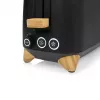 Toster Princess 142361 2 kromki 1000 W Czarny Srebrny Drewno