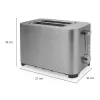 Toster Princess 01.142400.01.001 2 kromki stal nierdzewna 850W