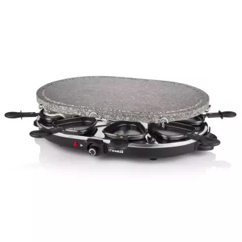 Princess 162720 Raclette 8 Owocowy Kamienny Grill Imprezowy 1200W 8 patelni