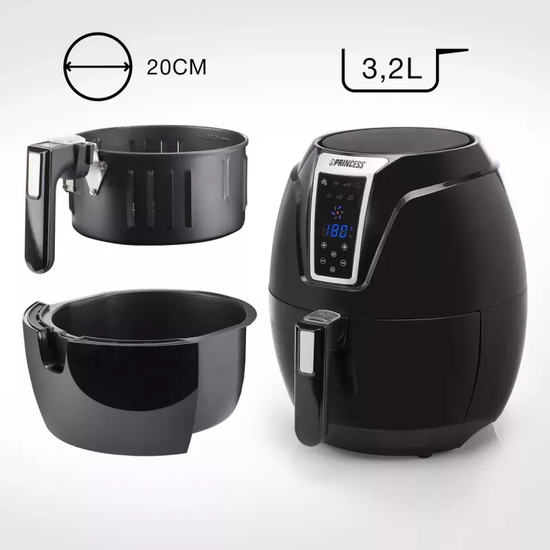 Princess 182021 Digital XL Air Fryer, 3,2 L