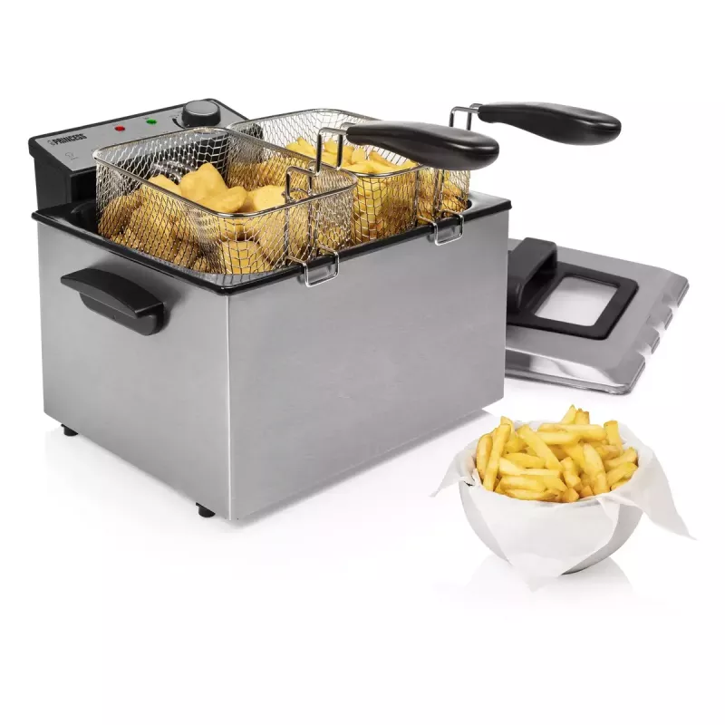 Frytkownica Princess 01.185000.01.001 5L 3270W Czarna Stal nierdzewna