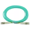 Światłowodowy kabel BlueOptics 050502T512000030M-BO 2x LC 2x SC LC/APC OM3 30 m Zielony