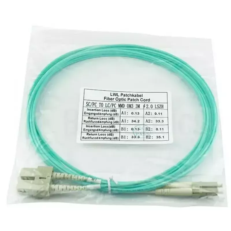 BlueOptics kabel InfiniBand/światłowodowy 20 m 2x LC 2x SC LC/APC zielony