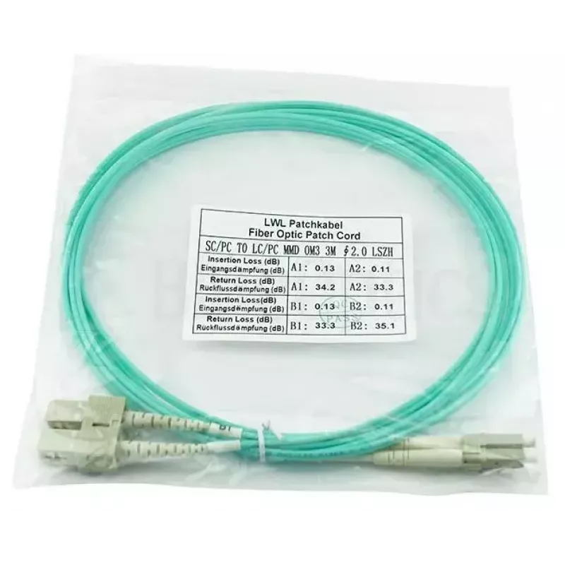 BlueOptics InfiniBand kabel światłowodowy 50 m 2x LC 2x SC LC/APC