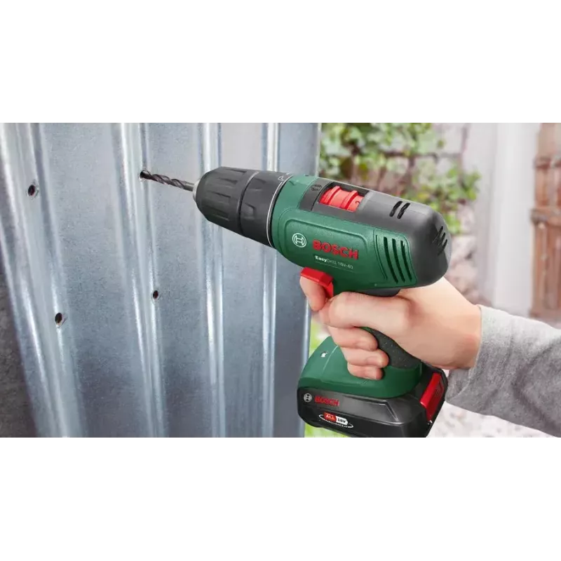 Bosch EasyDrill 18V-40 1630 RPM Keyless 1.3 kg Czarny, Zielony