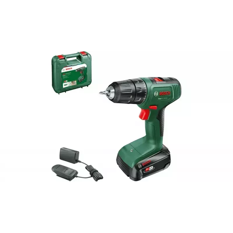 Bosch EasyDrill 18V-40 1630 RPM Keyless 1.3 kg Czarny, Zielony