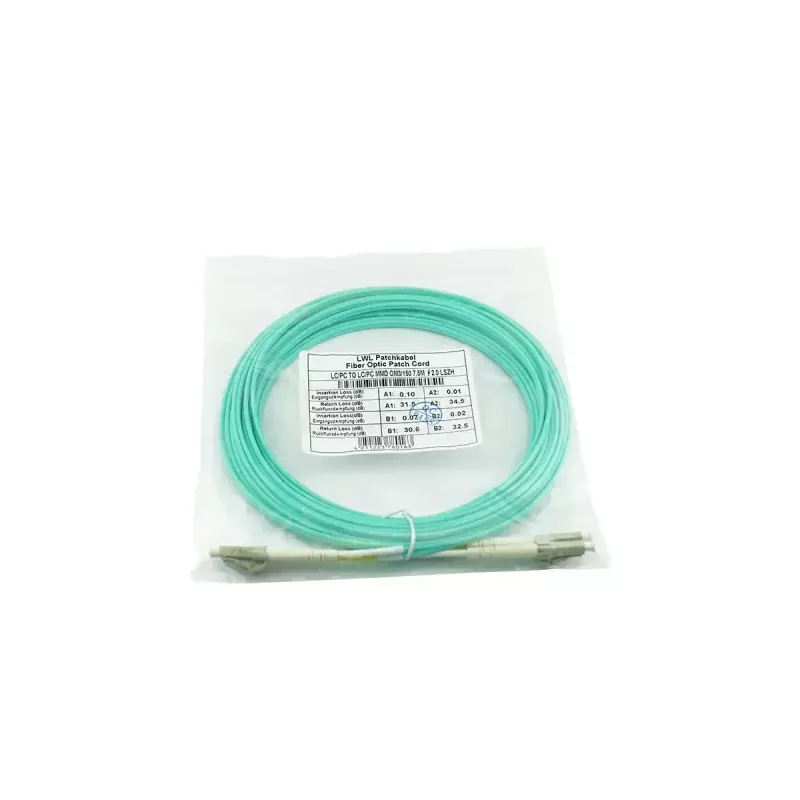Kabel światłowodowy BlueOptics 10G-SR-30M-BO 2x LC LC/APC OM3 30m Aqua