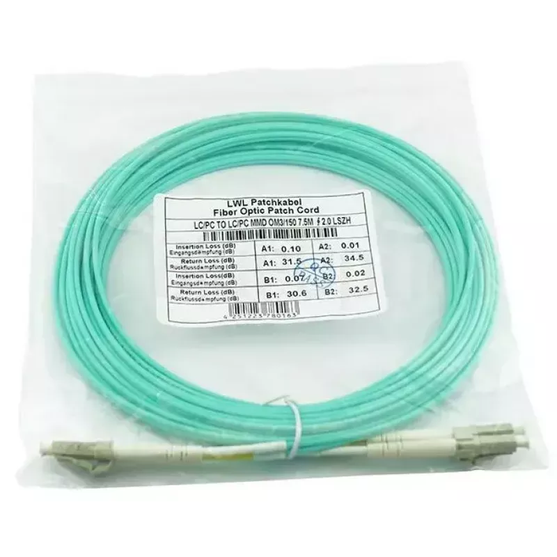 BlueOptics 10G-SR-50M-BO kabel światłowodowy LC Aqua 50m OM3